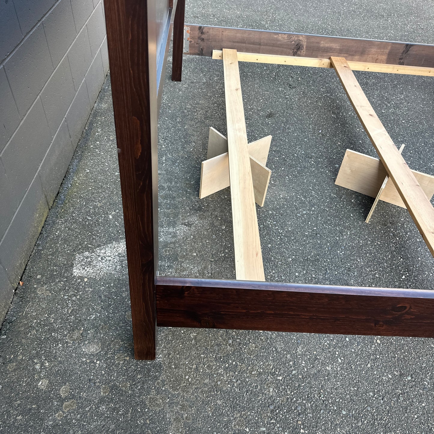 Solid Wood King Bed with Box Springs