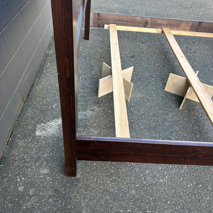Solid Wood King Bed with Box Springs