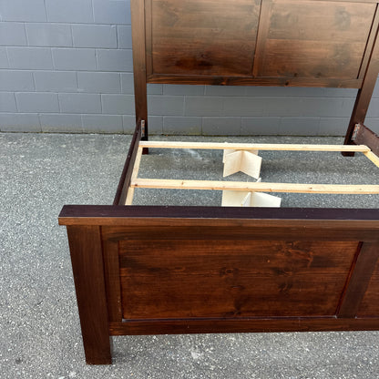 Solid Wood King Bed with Box Springs