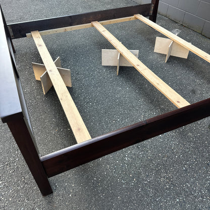 Solid Wood King Bed with Box Springs