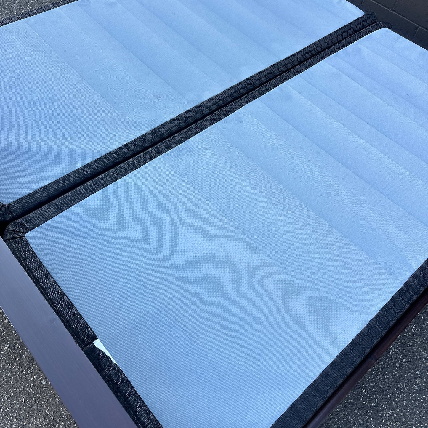 Solid Wood King Bed with Box Springs