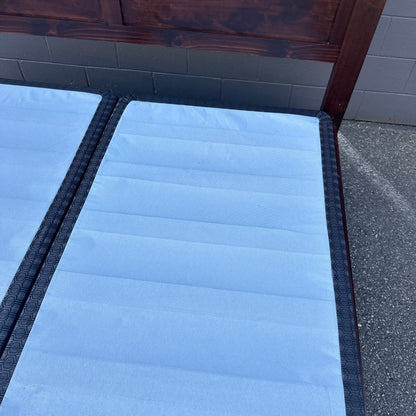 Solid Wood King Bed with Box Springs