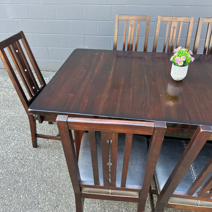 A-America Wood Dining Set with 8 Chairs