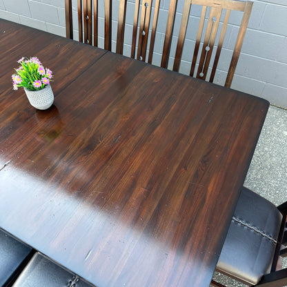 A-America Wood Dining Set with 8 Chairs