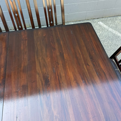 A-America Wood Dining Set with 8 Chairs