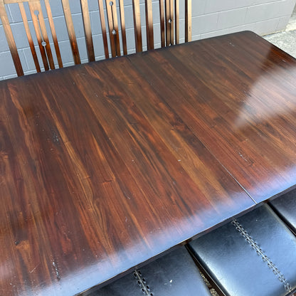 A-America Wood Dining Set with 8 Chairs