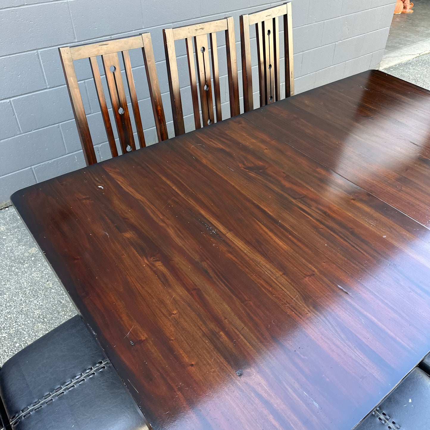 A-America Wood Dining Set with 8 Chairs