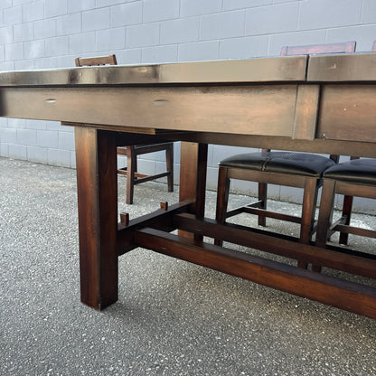 A-America Wood Dining Set with 8 Chairs
