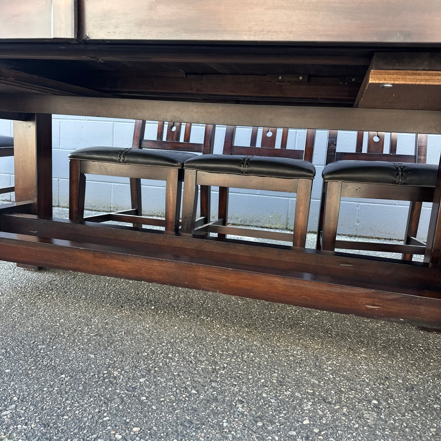 A-America Wood Dining Set with 8 Chairs