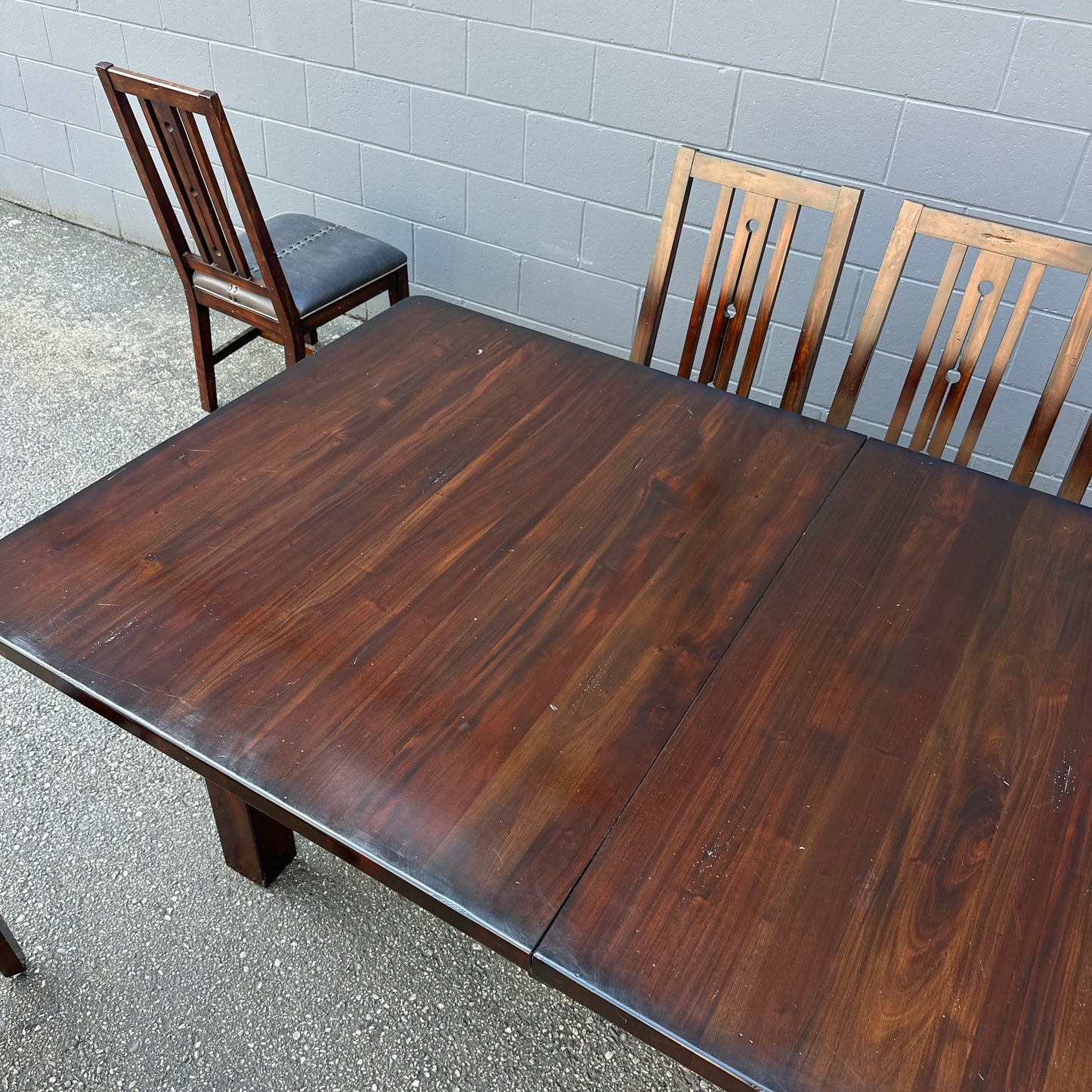 A-America Wood Dining Set with 8 Chairs