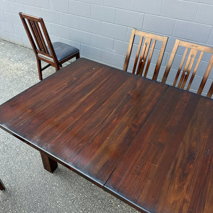 A-America Wood Dining Set with 8 Chairs