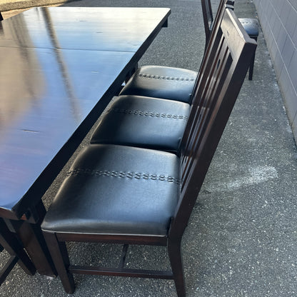 A-America Wood Dining Set with 8 Chairs