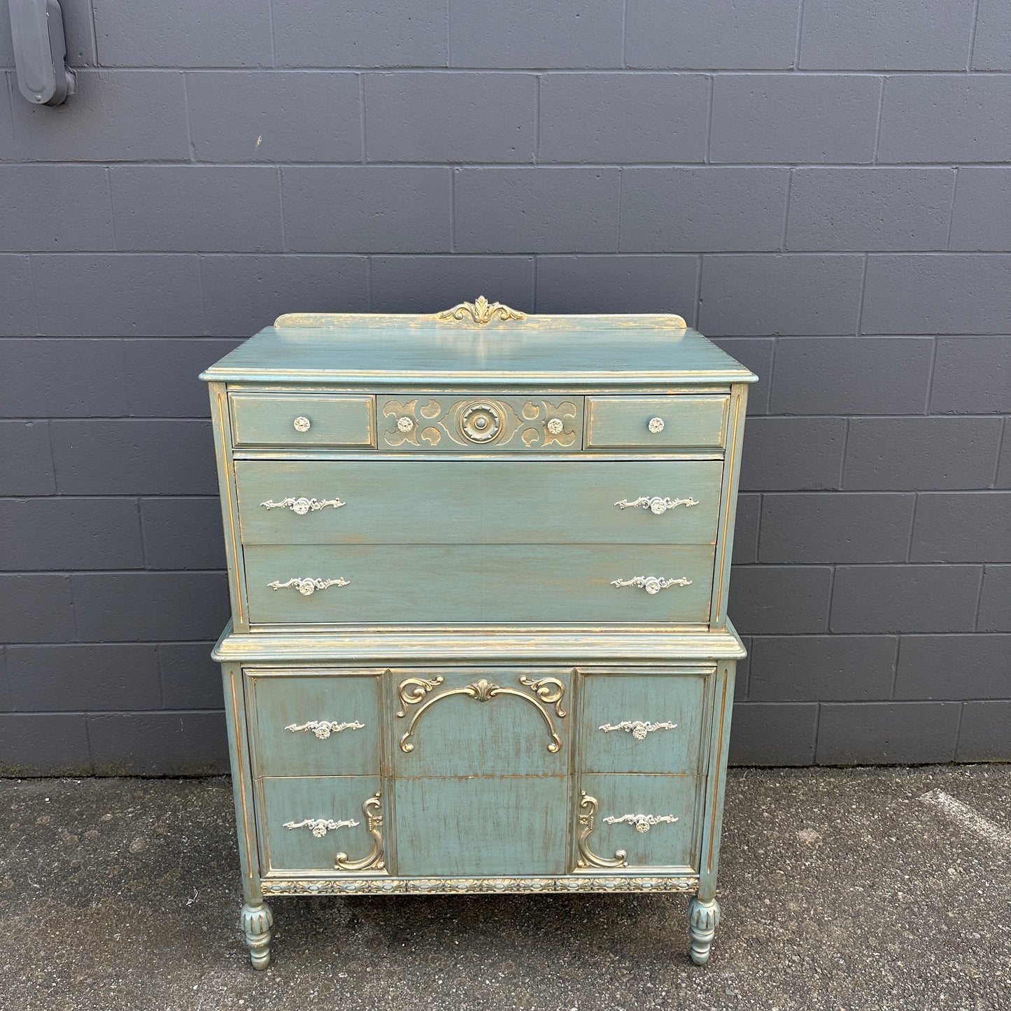 Bell&Co French Provincial Highboy Dresser