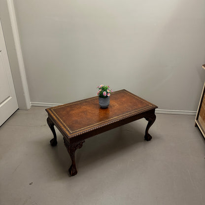 Vintage British Style Mahogany Coffee Table