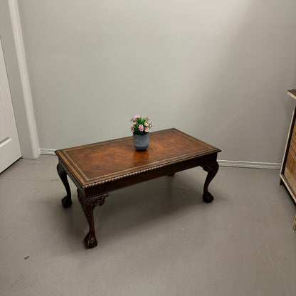 Vintage British Style Mahogany Coffee Table