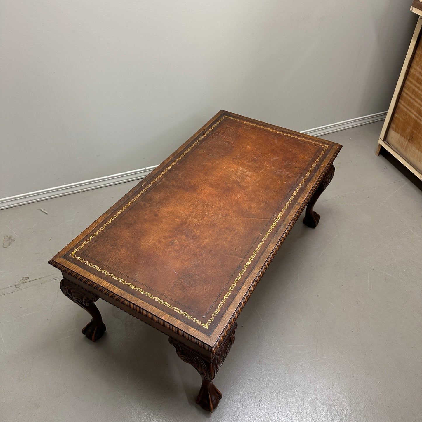 Vintage British Style Mahogany Coffee Table