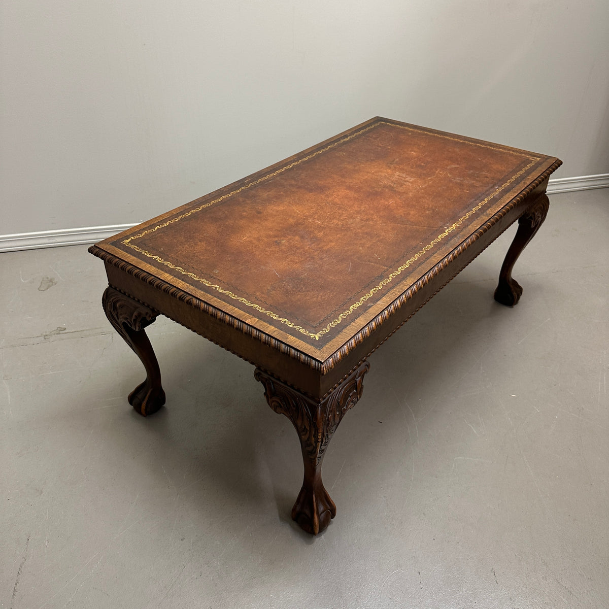 Vintage British Style Mahogany Coffee Table