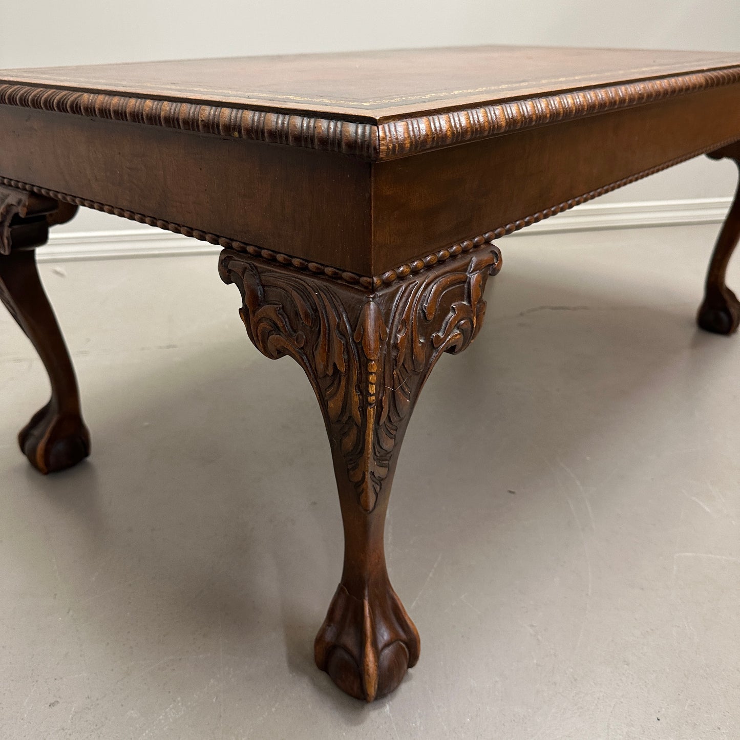 Vintage British Style Mahogany Coffee Table