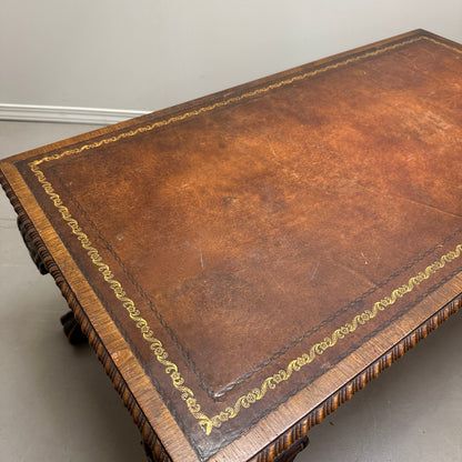 Vintage British Style Mahogany Coffee Table