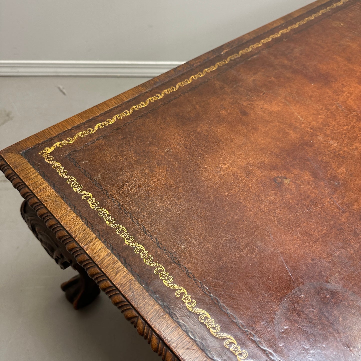 Vintage British Style Mahogany Coffee Table