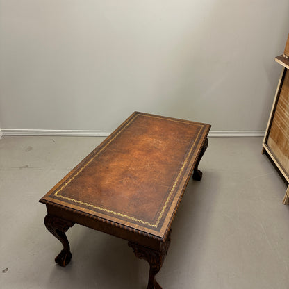 Vintage British Style Mahogany Coffee Table
