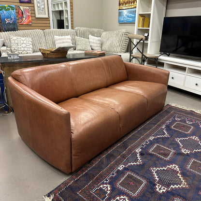 Nicoletti Leather Italian Couch