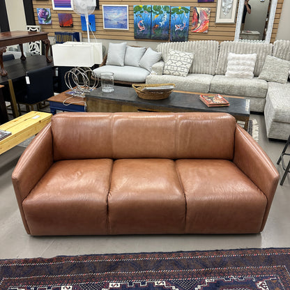 Nicoletti Leather Italian Couch