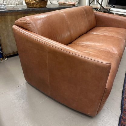 Nicoletti Leather Italian Couch