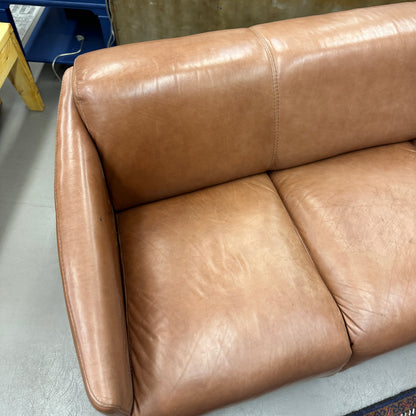 Nicoletti Leather Italian Couch