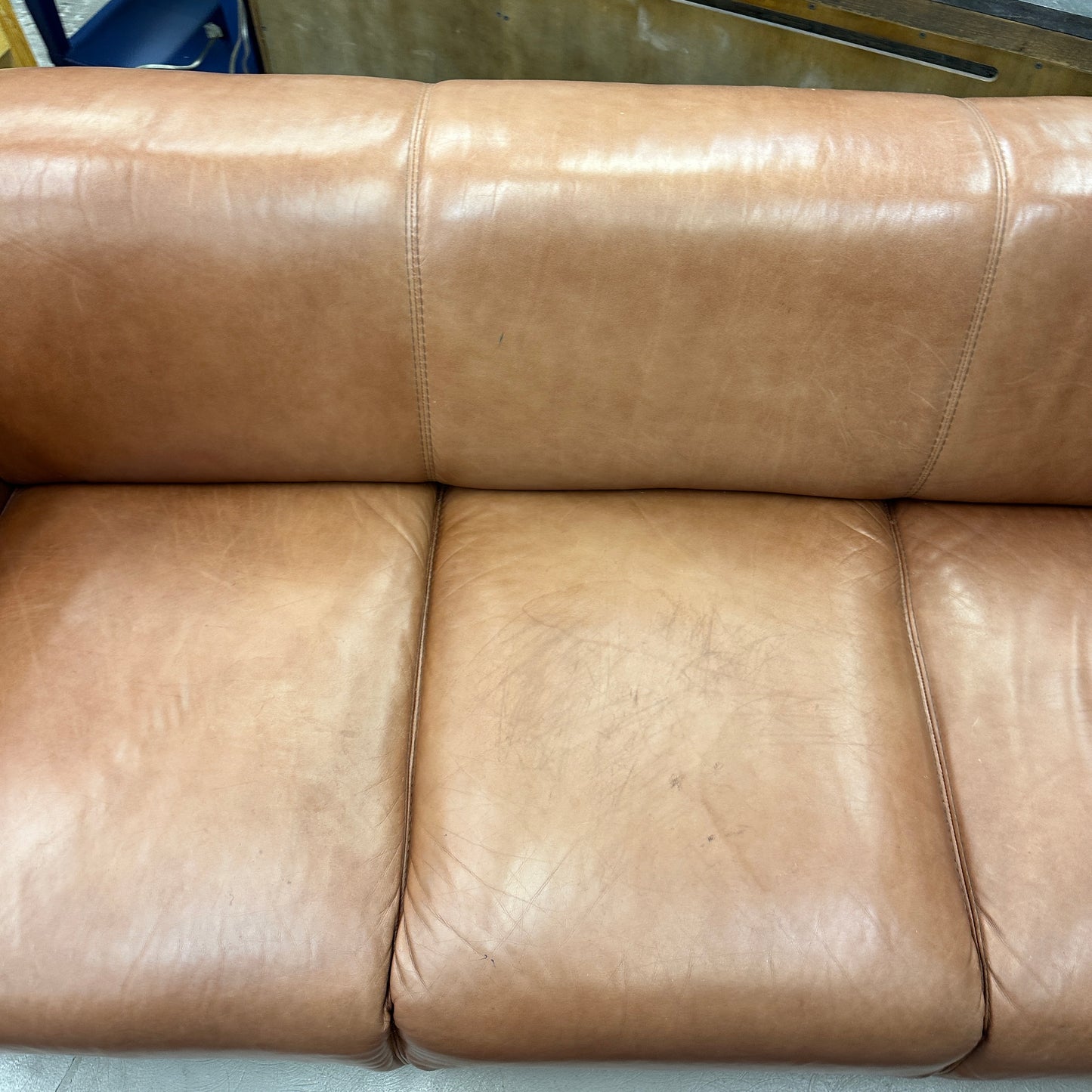 Nicoletti Leather Italian Couch