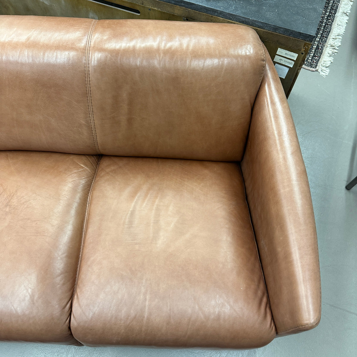 Nicoletti Leather Italian Couch
