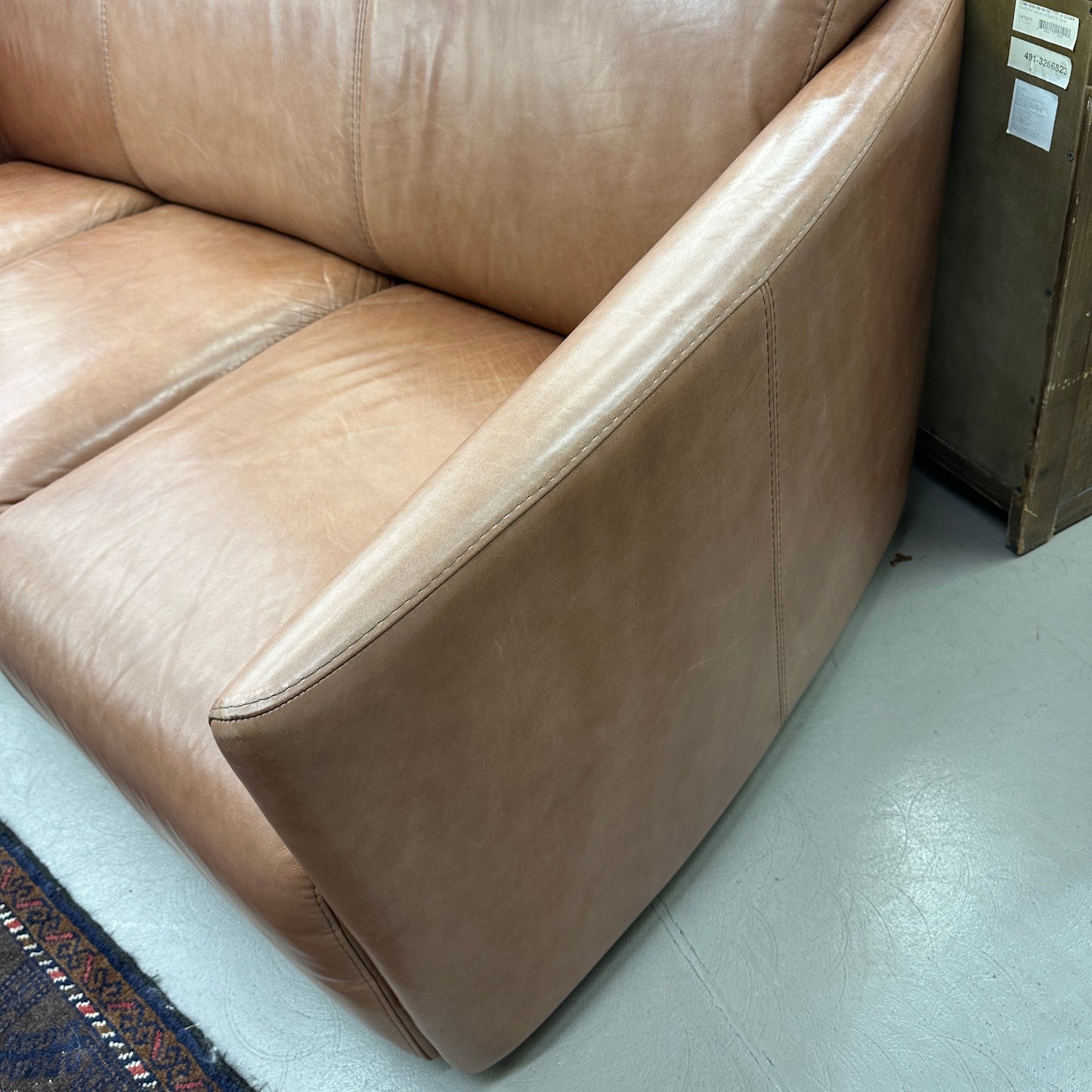 Nicoletti Leather Italian Couch
