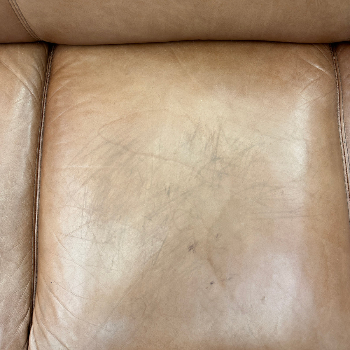 Nicoletti Leather Italian Couch