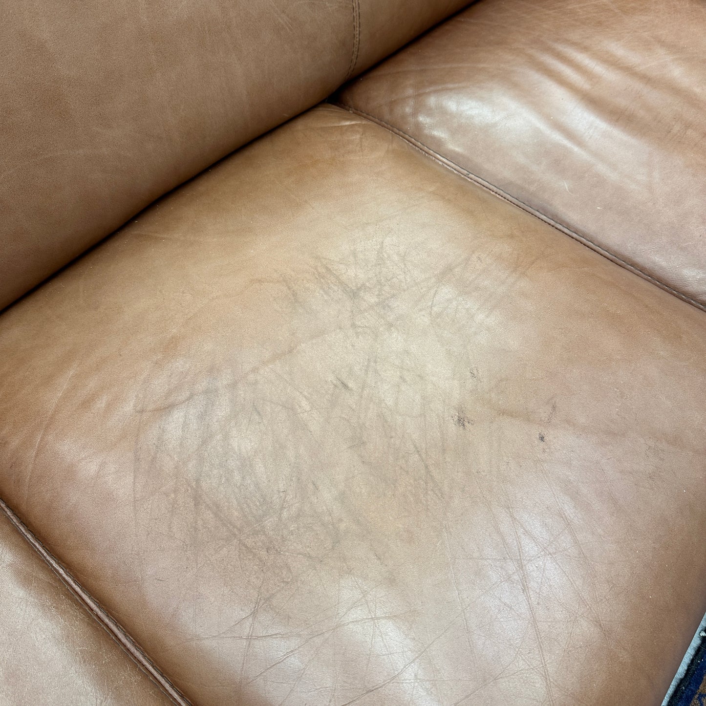 Nicoletti Leather Italian Couch