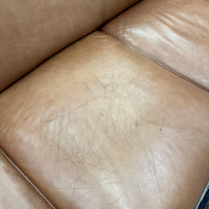 Nicoletti Leather Italian Couch