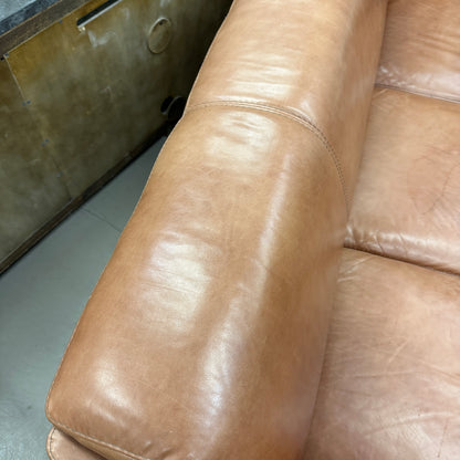 Nicoletti Leather Italian Couch