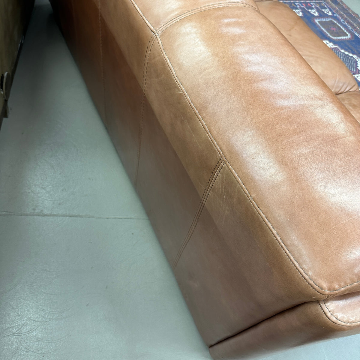 Nicoletti Leather Italian Couch