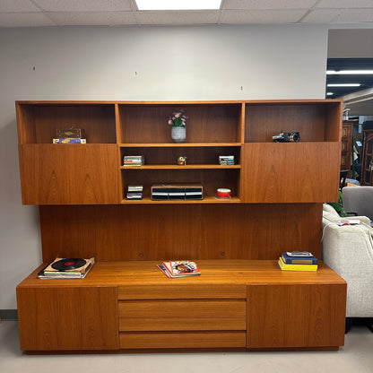 1960s Danish Teak Wall Unit by E. Jakobsen Skive