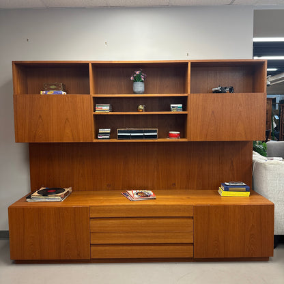 1960s Danish Teak Wall Unit by E. Jakobsen Skive