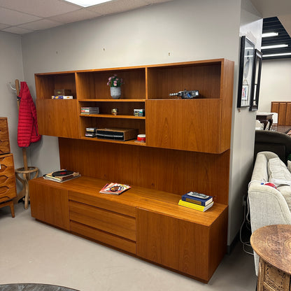 1960s Danish Teak Wall Unit by E. Jakobsen Skive