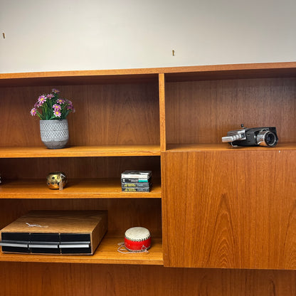 1960s Danish Teak Wall Unit by E. Jakobsen Skive