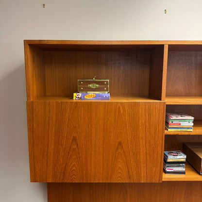 1960s Danish Teak Wall Unit by E. Jakobsen Skive