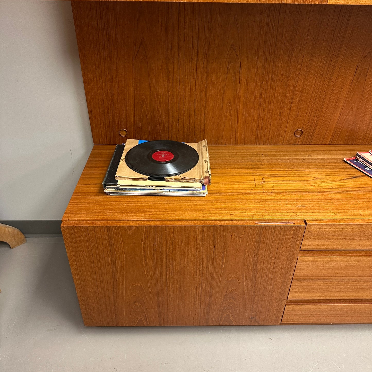 1960s Danish Teak Wall Unit by E. Jakobsen Skive