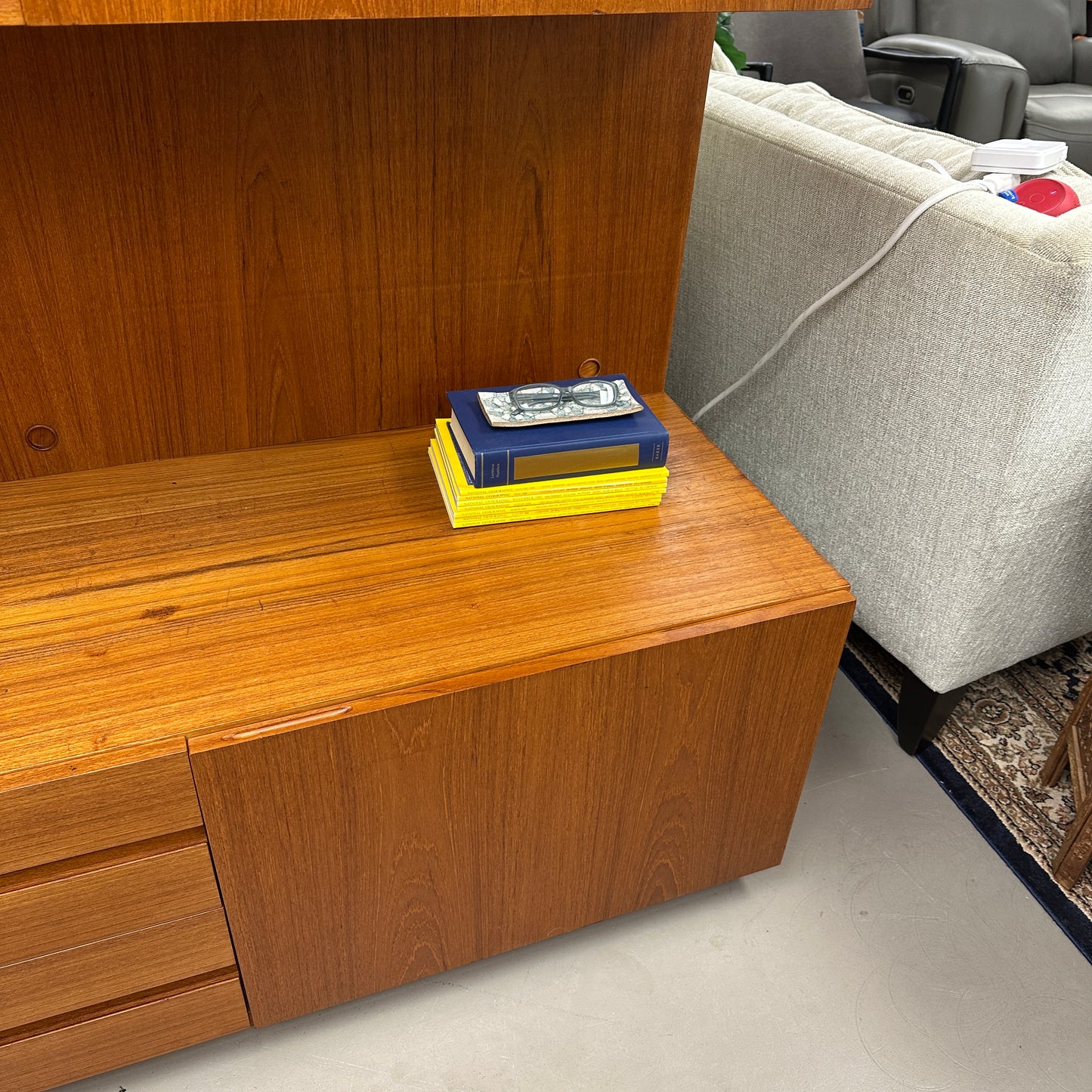 1960s Danish Teak Wall Unit by E. Jakobsen Skive