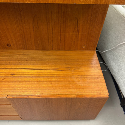 1960s Danish Teak Wall Unit by E. Jakobsen Skive