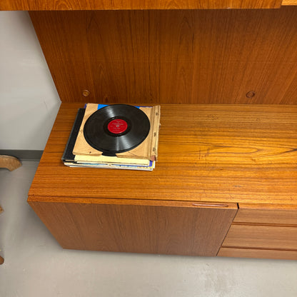 1960s Danish Teak Wall Unit by E. Jakobsen Skive