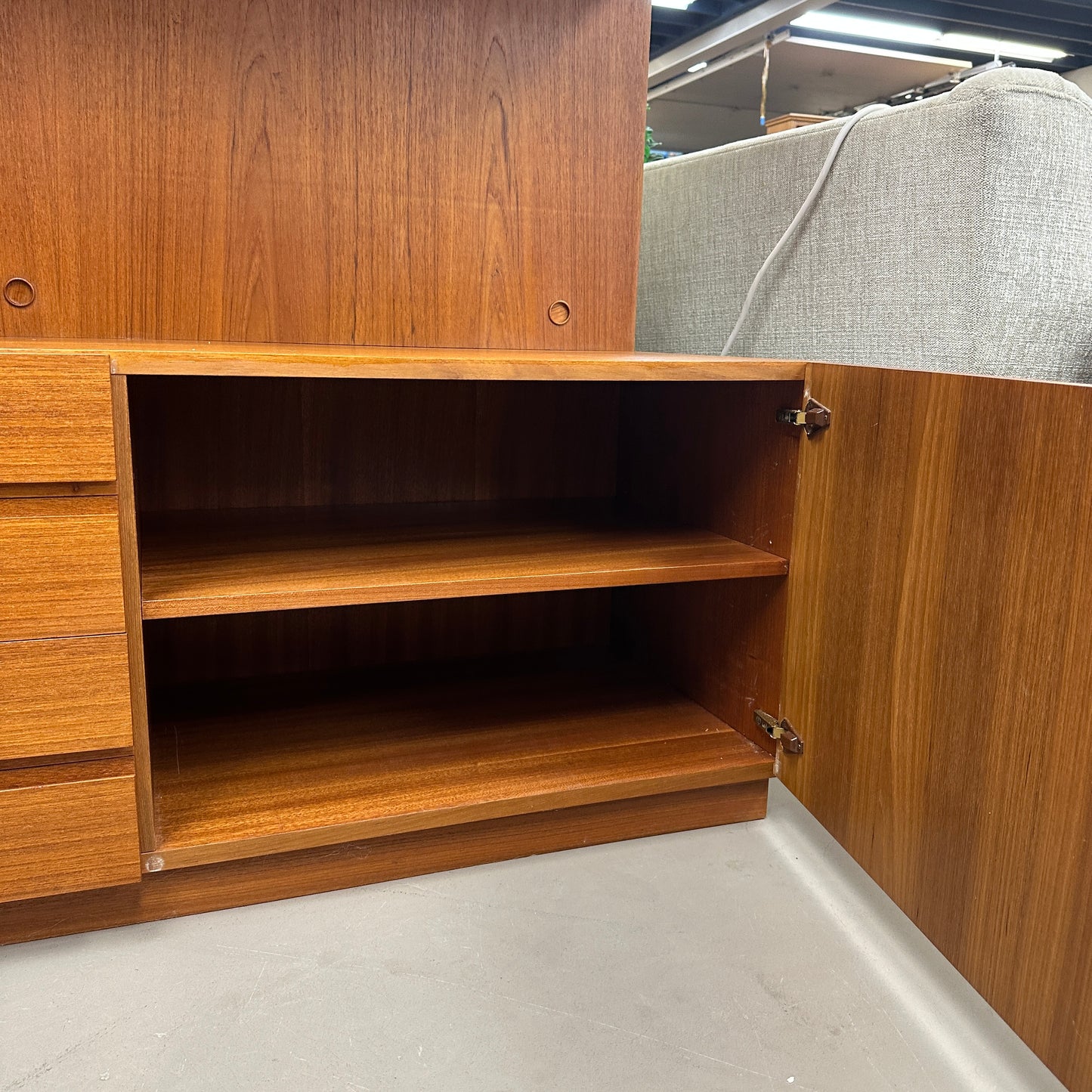 1960s Danish Teak Wall Unit by E. Jakobsen Skive