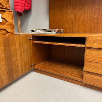 1960s Danish Teak Wall Unit by E. Jakobsen Skive