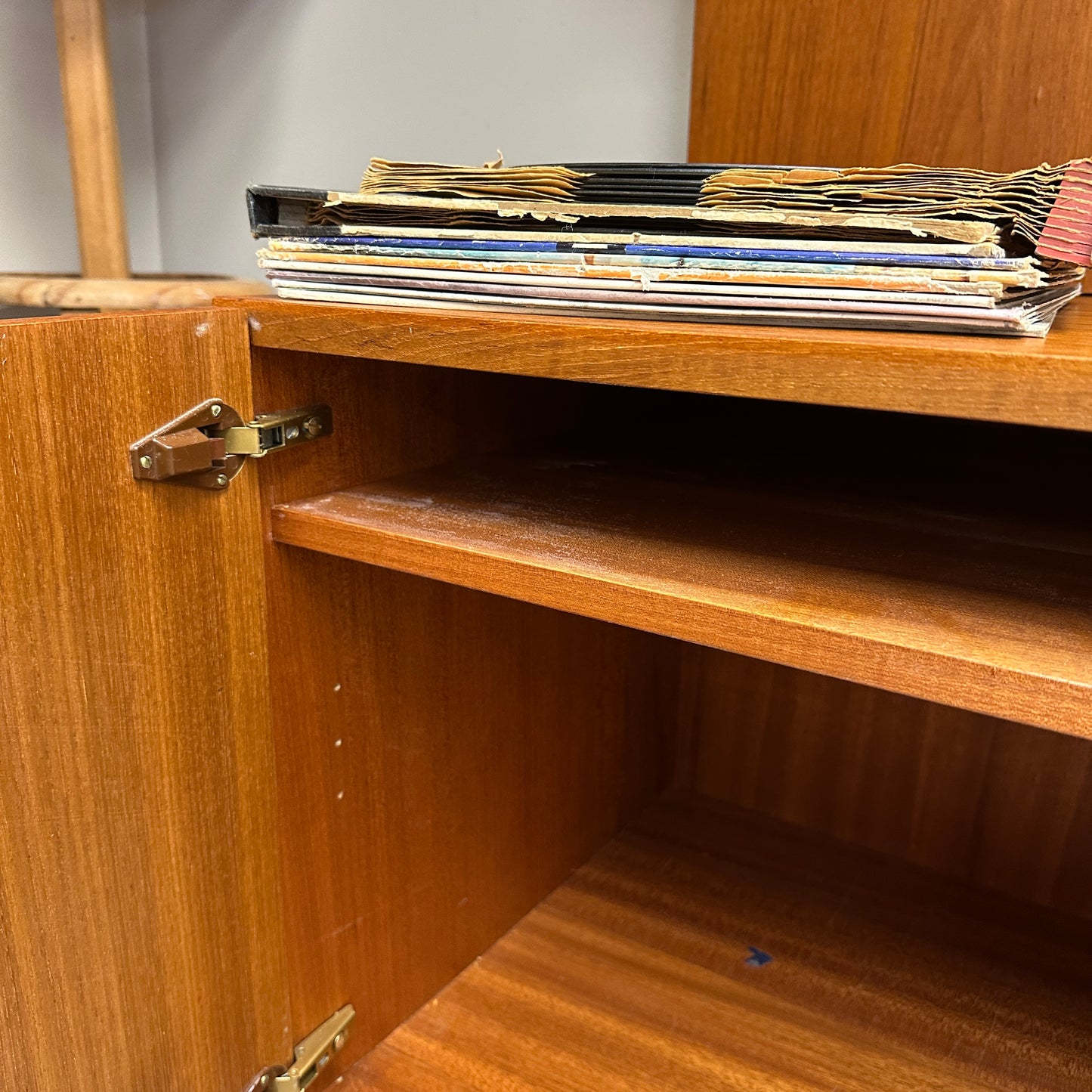 1960s Danish Teak Wall Unit by E. Jakobsen Skive