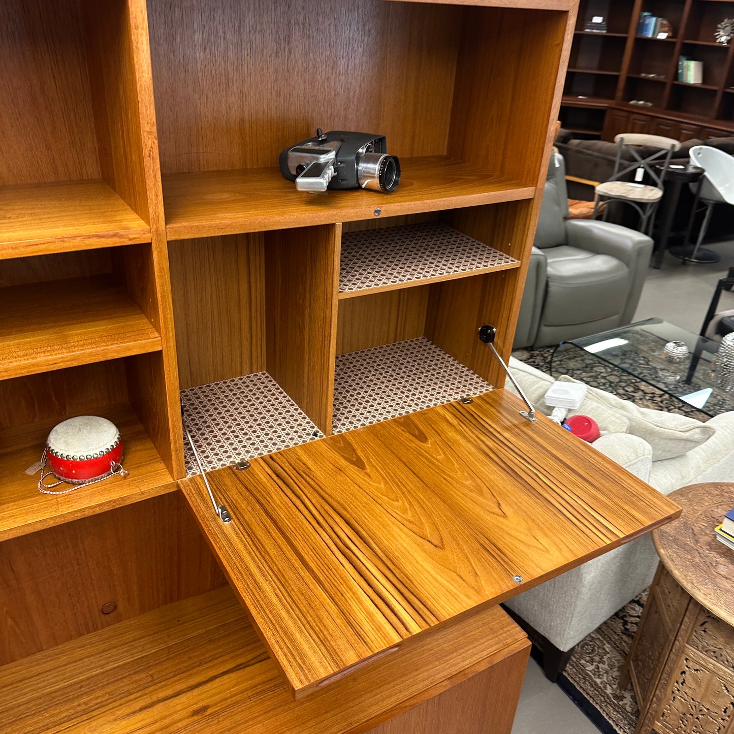 1960s Danish Teak Wall Unit by E. Jakobsen Skive